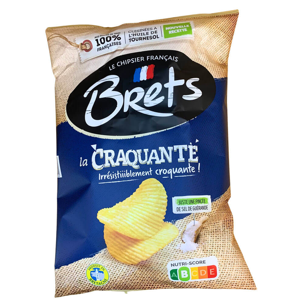 Brets Chips La Craquante Guérande Salt Flavour 125 g – épicerie les 3  gourmets
